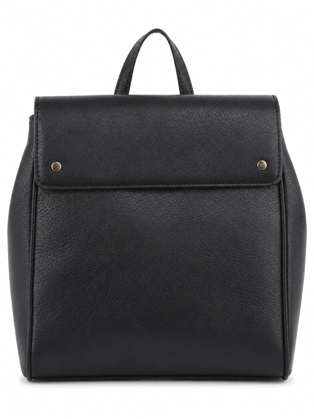Black Vegan Leather Convertible Backpack Handbag Crossbody Purse NWT - Picture 1 of 6